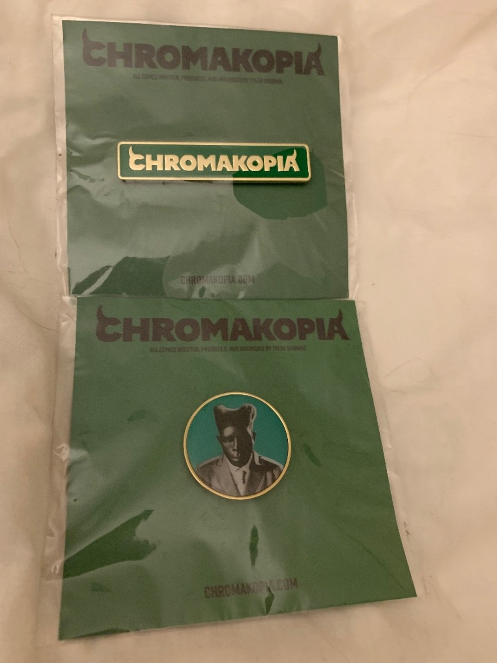 Tyler The Creator Chromakopia 2025 Tour VIP Pin Set